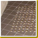 Stainless Steel Dots inset in Small Tiles