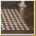 Stainless Steel Dots inset in Large Tiles