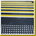 Stainless Steel Dots preceding Steel Step Treatments