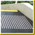 Stainless Steel Dots inset in Extra Large Tiles